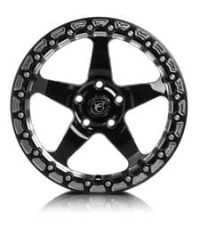 Forgestar F00170071P00 Forgestar D5 Beadlock 17x10 / 5x115 BP / ET00 / 5.5in BS Gloss Black Wheel