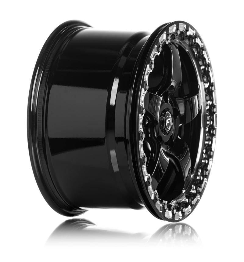 Forgestar F00170071P30 Forgestar D5 Beadlock 17x10 / 5x115 BP / ET30 / 6.6in BS Gloss Black Wheel thumbnail 3