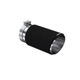 MBRP Exhaust pT5075CF MBRP Universal Carbon Fiber Tip 6in OD/5in Inlet/12in L - Angle Cut Tip