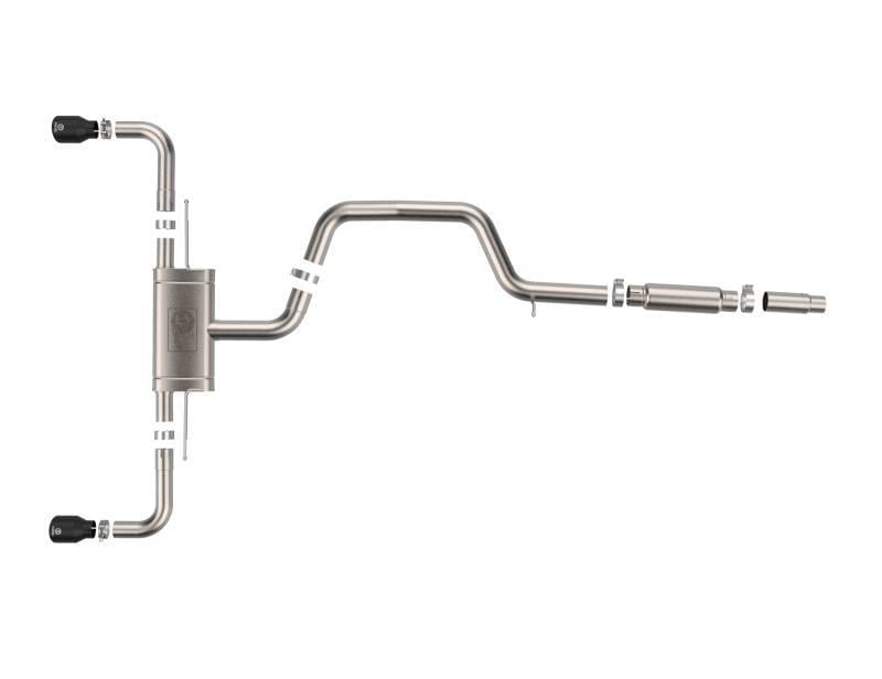 aFe 49-36454-B aFe 22-24 Volkswagen GTI MACH Force-Xp 3 to 2-1/2 IN Stainless Steel Cat-Back Exhaust w/Black Tip thumbnail 11
