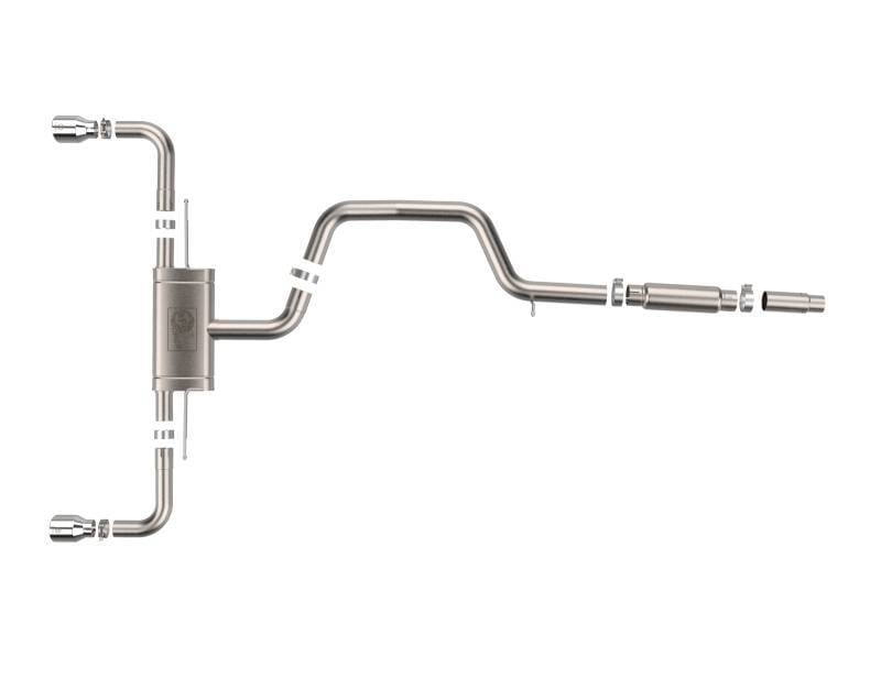 aFe 49-36454-P aFe 22-24 Volkswagen GTI MACH Force-Xp 3 to 2-1/2 IN Stainless Steel Cat-Back Exhaust w/Polished Tip thumbnail 11