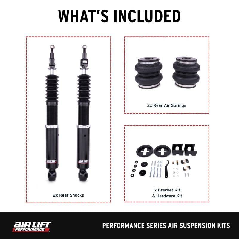 Air Lift 76502 Air Lift 05-14 Audi A3 / 06-14 Volkswagen GTI Performance Rear Kit - Fits 2005-2022 Volkswagen Passat, Rabbit, Jetta thumbnail 3