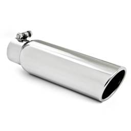 MBRP Exhaust pT5148 MBRP Universal Tip 3.5in OD 2.5in Inlet 12in L Angled Cut Rolled End Clampless No-Weld T304