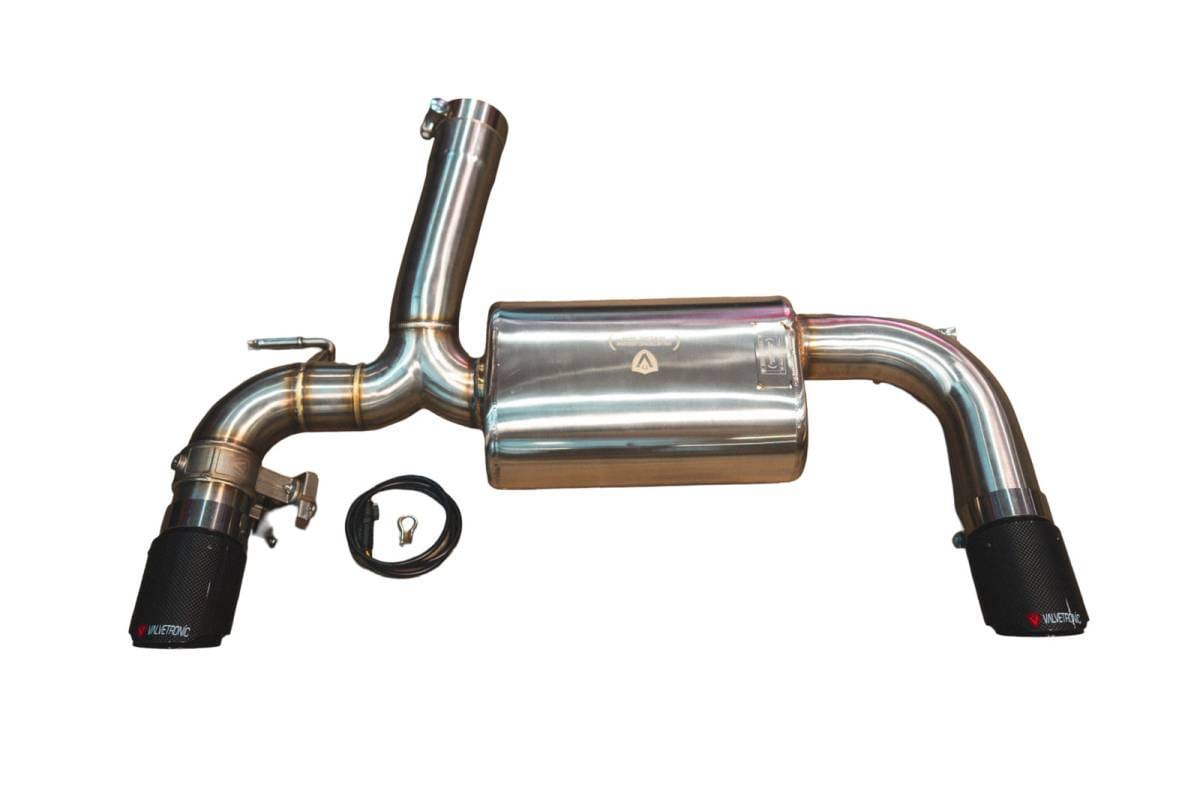 Valvetronic Designs BMW F Series 320,328i,330i,335i,340i,420i,428i,430i,435i,440i,228i,230i,M235i,M240i,M135i,M140i 3.0,2.0 Axleback T304 Stainless Steel Forged Carbon 3.5" Outlet Tips BMW.F.VSES.BR.FC