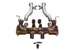 Valvetronic Designs Ferrari 458 Italia 4.5L Full Exhaust System, Grade 5 Titanium, Bespoke Valvetronic OEM Style Tips FER.458.VSES.FF.TI