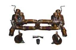 Valvetronic Designs Ferrari 458 Speciale 4.5L Catback, Grade 5 Titanium, Bespoke OEM Style Valvetronic Tips FER.458S.VSES.TI