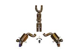 Valvetronic Designs Ferrari California T, 3.9L Full Exhaust System, Grade 5 Titanium, Titanium Bespoke OEM Style Valvetronic Tips FER.CALI.43.VSES.TI