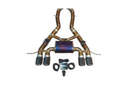 Valvetronic Designs BMW G87, M2 3.0L Axleback, Grade 5 Titanium, Carbon Fiber 4.0" Outlet Tips BMW.G87.M2.AXL.TI.RC