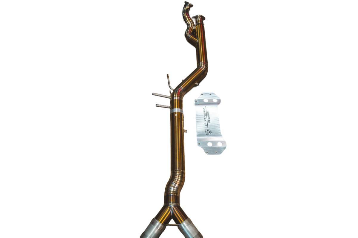 Valvetronic Designs BMW G87, M2 3.0L Midepipe, Grade 5 Titanium, 2022-2025 BMW.G87.M2.MP.TI