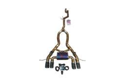 Valvetronic Designs BMW G87, M2 3.0L Catback, Grade 5 Titanium, Forged Carbon 3.5" Outlet Tips BMW.G87.M2.VSES.TI.FC