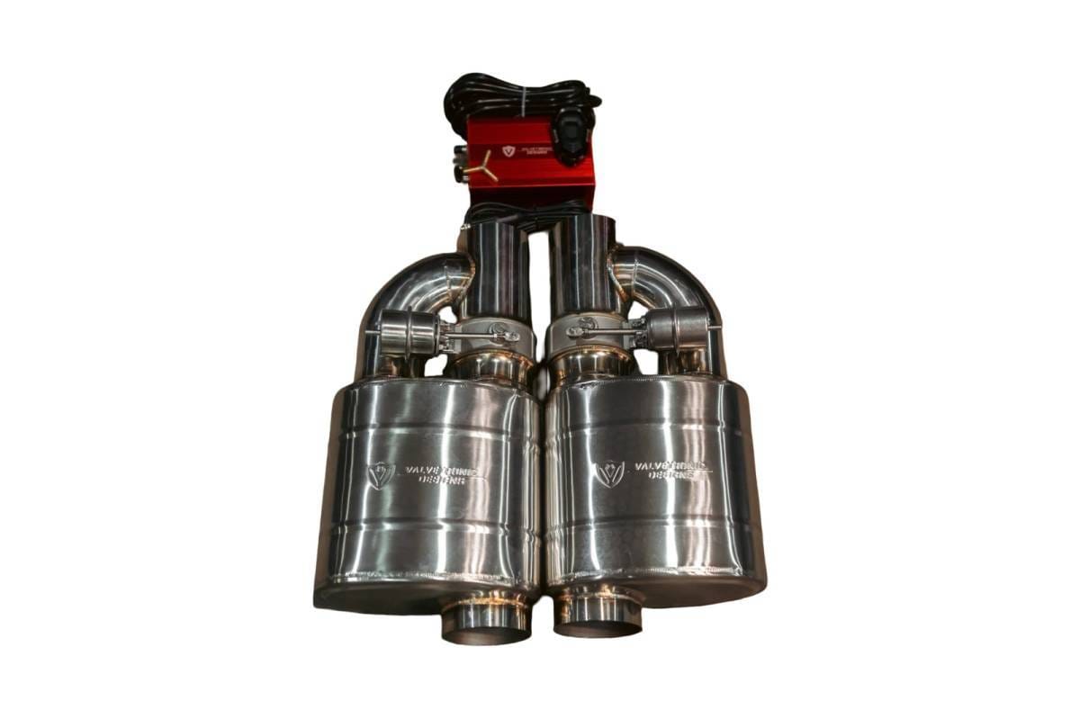 Valvetronic Designs Off Road Universal Muffler Kit, Single Inlet Single Outlet, 76MM 3.0" 2 Mufflers OFF.UVM.76MM.X2