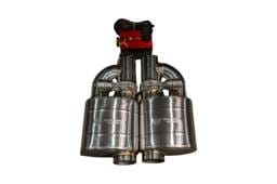 Valvetronic Designs Off Road Universal Muffler Kit, Single Inlet Single Outlet, 89MM 3.5" 2 Mufflers OFF.UVM.89MM.X2