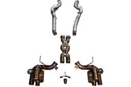 Valvetronic Designs Ferrari F12 Berlinetta 6.3L Catback, Grade 5 Titanium, Titanium Bespoke OEM Style Valvetronic Tips FER.F12OPF.VSES.FF.TI