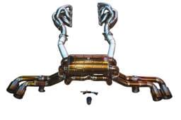 Valvetronic Designs Ferrari F430 4.3L, Full Exhaust System With Free Flow Headers, Grade 5 Titanium, Titanium Bespoke OEM Style Valvetronic Tips FER.F430.VSES.FFH.TI