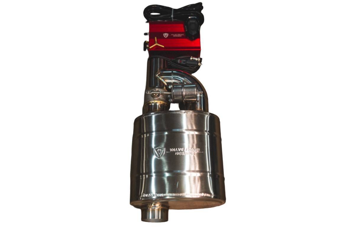 Valvetronic Designs Universal Muffler Kit, Single Inlet Single Outlet, 76MM 3.0" 1 Muffler UVM.76MM.X1