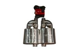Valvetronic Designs Universal Muffler Kit, Single Inlet Single Outlet, 63MM 2.5" 2 Mufflers UVM.63MM.X2