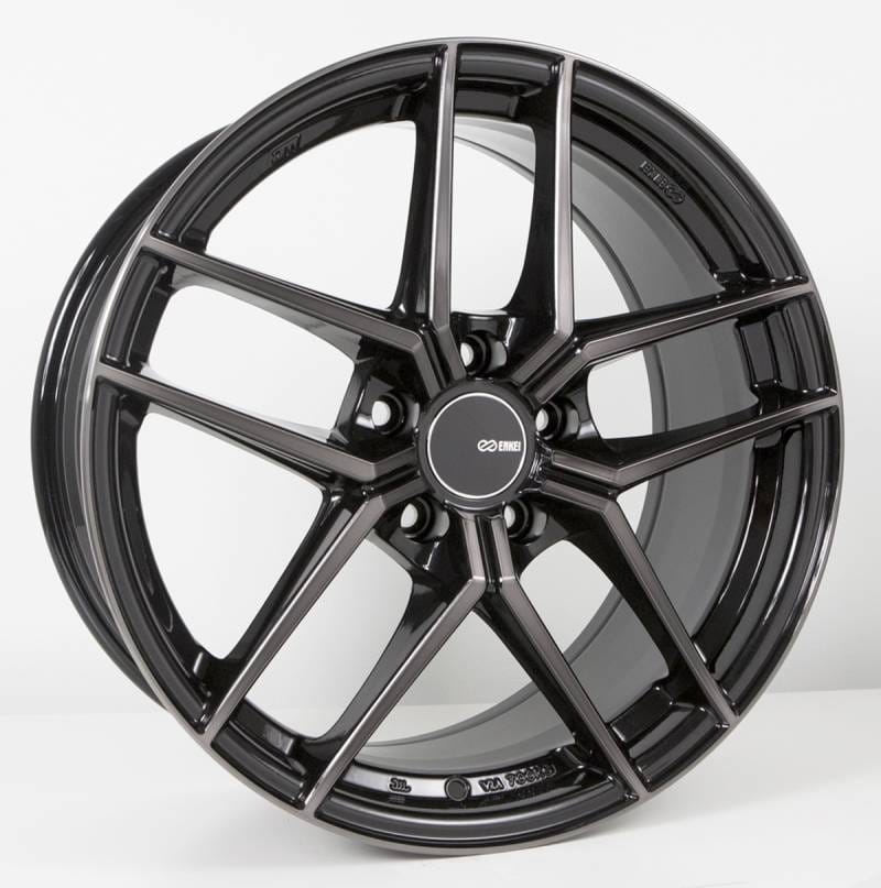 Enkei 467-980-1242HS Enkei Raijin 19x8 42mm Inset 5x120 Bolt Pattern 72.6 Hub Bore Hyper Silver Wheel