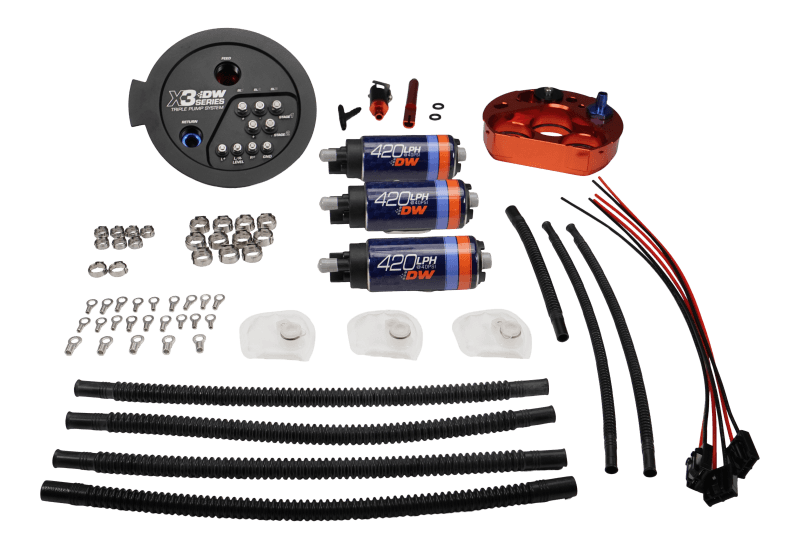 DeatschWerks 9-423-7080 DeatschWerks 20-24 A90/91 Toyota Supra/G8X BMW M3/M4 Fuel Pump Module w/Triple DW420s thumbnail 3