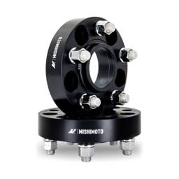 Mishimoto MMWS-012-250BK Mishimoto Mishimoto Wheel Spacers 5x114.3 64.1 CB M14x1.5 25mm BK - Fits 2017-2023 Tesla 3, Y