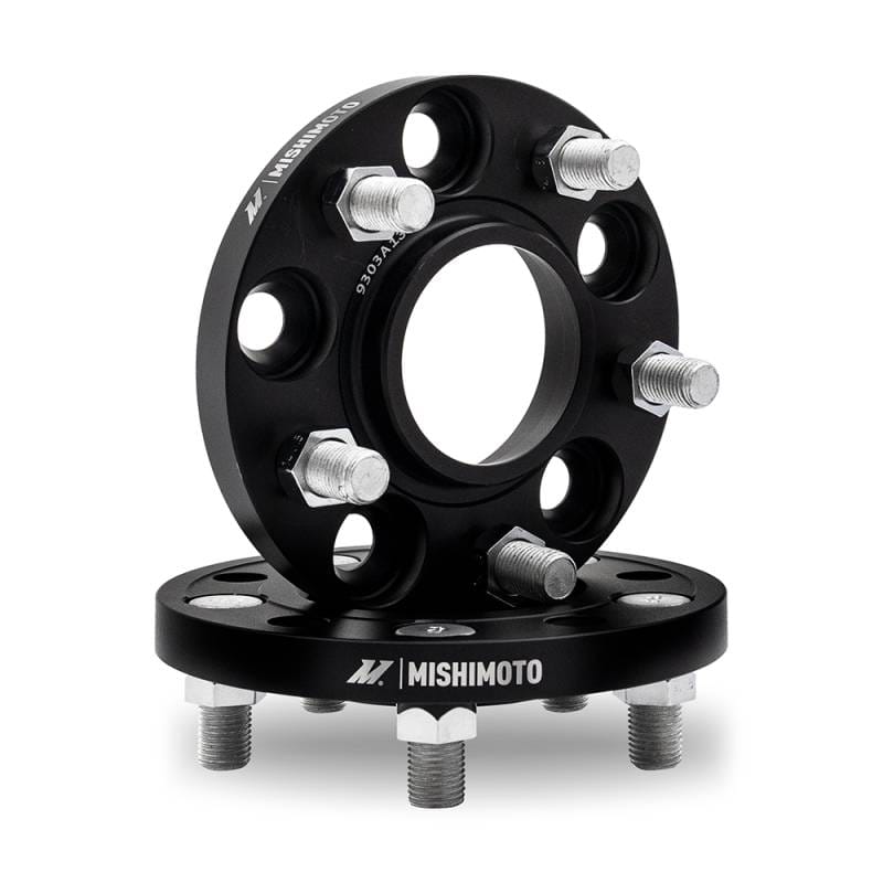 Mishimoto MMWS-012-150BK Mishimoto Mishimoto Wheel Spacers 5x114.3 64.1 CB M14x1.5 15mm BK - Fits 2017-2023 Tesla 3, Y