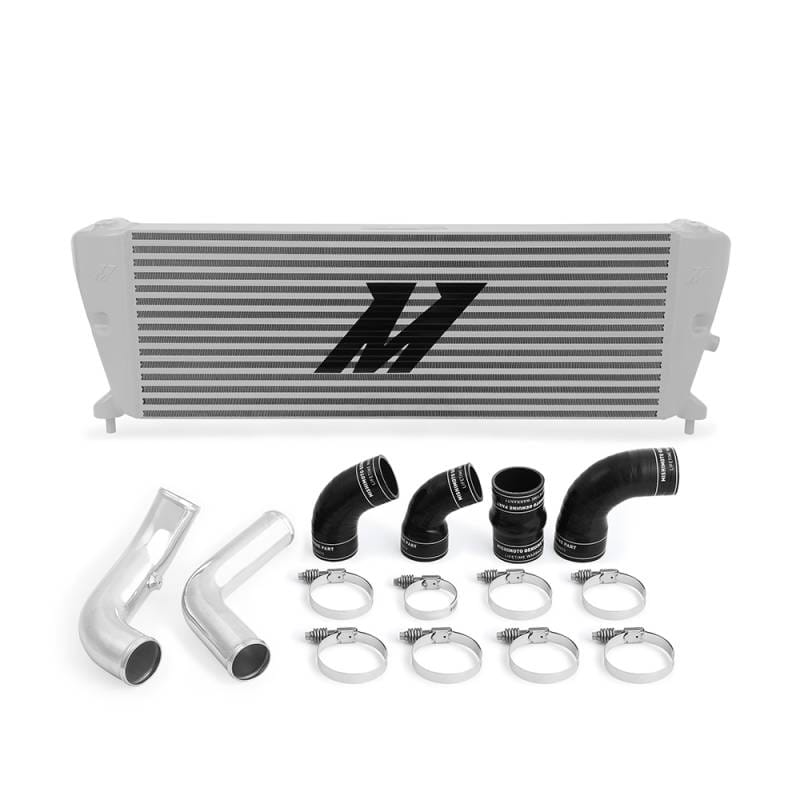 Mishimoto MMINT-RGR-11KSLP Mishimoto Ford Ranger 3.2L Diesel Intercooler Kit 2011+ Silver w/ Polished Pipes