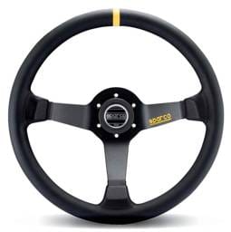 SPARCO 015R345MLN Sparco Steering Wheel 345 Leather Black