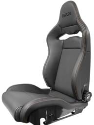 SPARCO 00974ZGLNRRSDX Sparco Seat SPX Special Edition Black/Red w/ Gloss Carbon Shell - Right