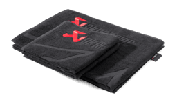 Akrapovic 802310 Akrapovic Towel Set - Black w/ Red Logo