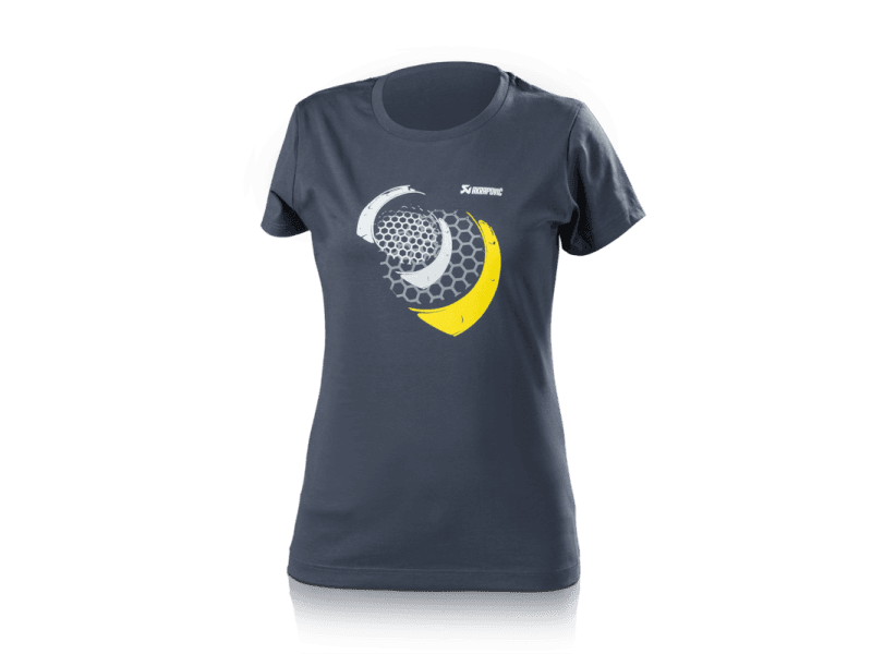 Akrapovic 801765 Akrapovic Lifestyle T-shirt Mesh Womens Blue-Grey - Medium