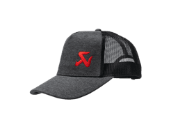 Akrapovic 802282 Akrapovic Logo Trucker Cap - Ash Grey / Black Mesh