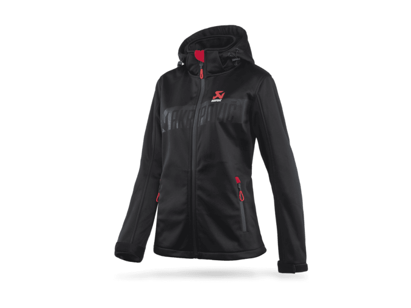 Akrapovic 802089 Akrapovic Womens Corpo Softshell Jacket Black - M
