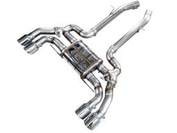 AWE Tuning 3025-42301 AWE Tuning 20-25 BMW X3 M/M Comp (F97) AWD SwitchPath Axle-Back Exhaust - Chrome Silver Tips