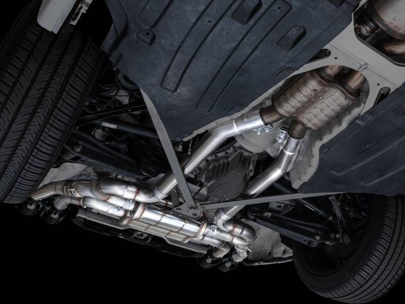 AWE Tuning 3025-43301 AWE Tuning 20-25 BMW X3 M/M Comp (F97) AWD SwitchPath Axle-Back Exhaust - Diamond Black Tips thumbnail 4