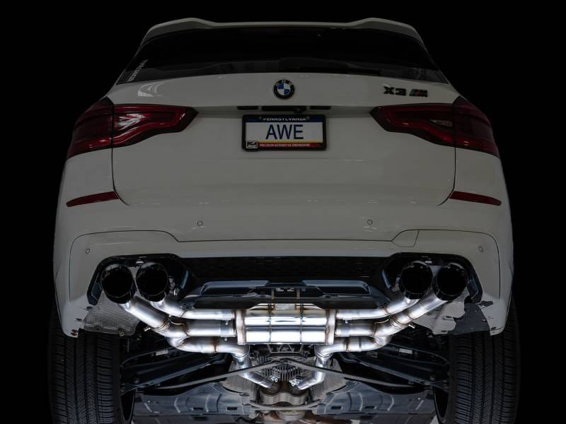 AWE Tuning 3025-43301 AWE Tuning 20-25 BMW X3 M/M Comp (F97) AWD SwitchPath Axle-Back Exhaust - Diamond Black Tips thumbnail 9