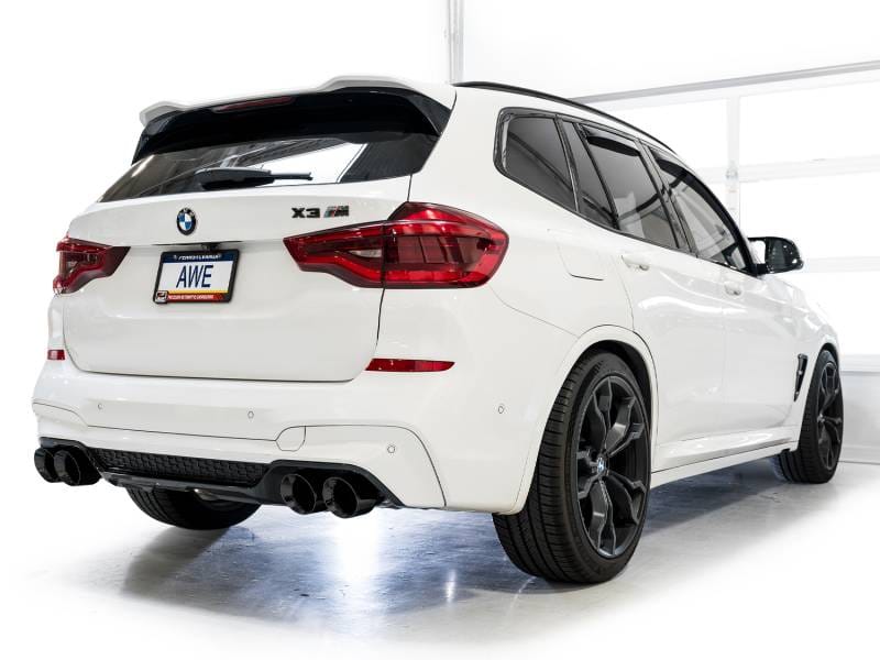 AWE Tuning 3025-43301 AWE Tuning 20-25 BMW X3 M/M Comp (F97) AWD SwitchPath Axle-Back Exhaust - Diamond Black Tips thumbnail 11