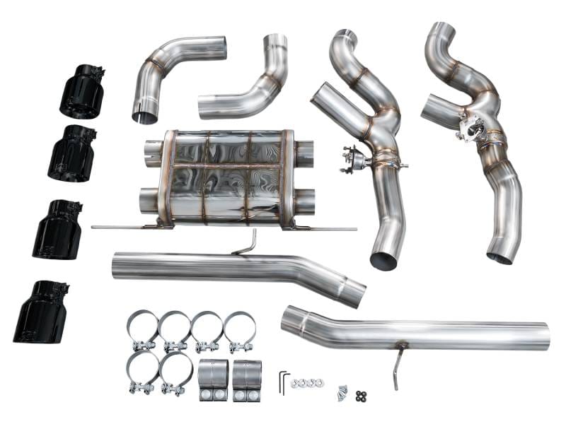 AWE Tuning 3025-43301 AWE Tuning 20-25 BMW X3 M/M Comp (F97) AWD SwitchPath Axle-Back Exhaust - Diamond Black Tips thumbnail 12