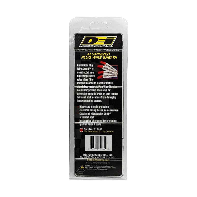 DEI 10409 DEI Plug Wire Sheath 3/4in x 6in - 4-pack - Aluminum thumbnail 16