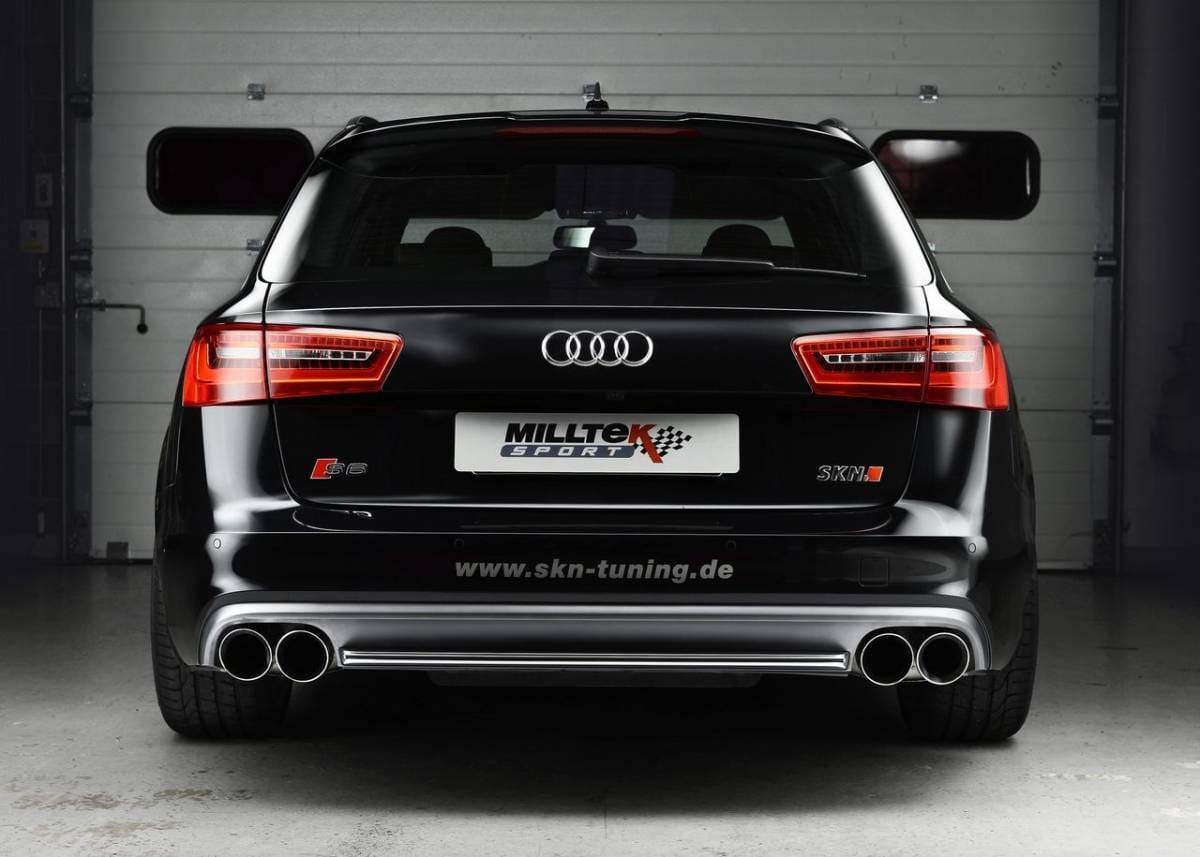 Milltek Resonated Catback Exhaust with Polished Tips for Audi S6/S7 4.0T SSXAU332 thumbnail 2