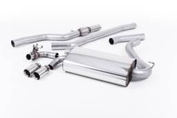 Milltek OE-Style Twin Outlet Non-Resonated Exhaust, Polished Tips, for Auto Trans SSXBM1009