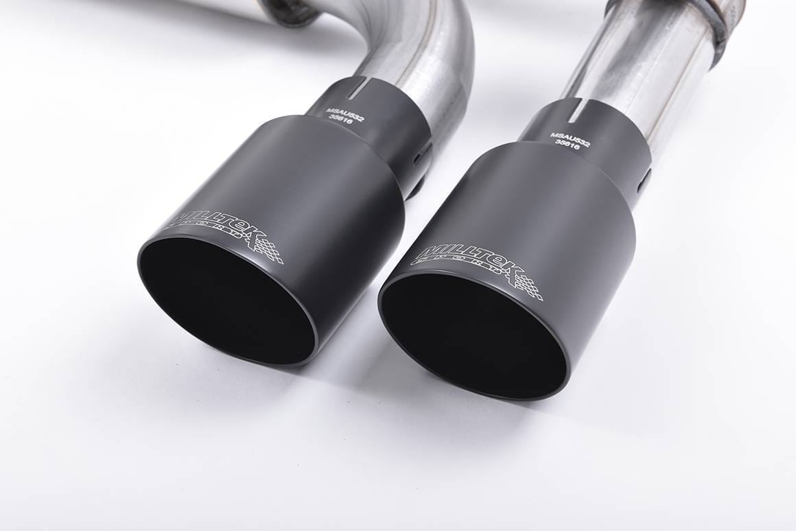 Milltek Cat-Back Hollowtek Twin Valved Exhaust System, Cerakote Black Tips for  BMW F87 M2 Coupé SSXBM1034 thumbnail 2