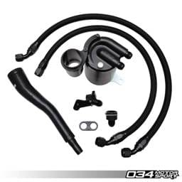 O34 Billet Catch Can Kit for 8V Audi S3 & MkVII Volkswagen Golf R 034-101-1008