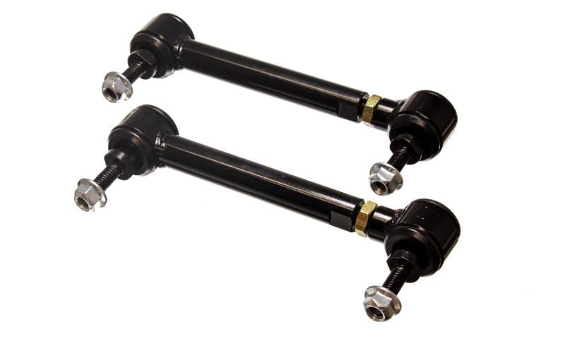 Energy Suspension 9.8171G Energy Suspension Universal Black 5-3/4in-6-3/4in inAin Range Pivot Style End Link Set thumbnail 5