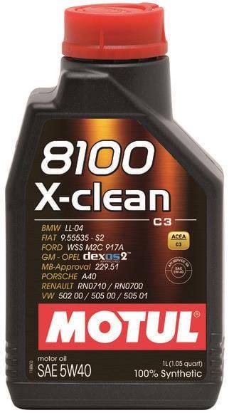 Motul 102786 Motul 1L Synthetic Engine Oil 8100 5W40 X-CLEAN C3 -505 01-502 00-505 00-LL04 thumbnail 4