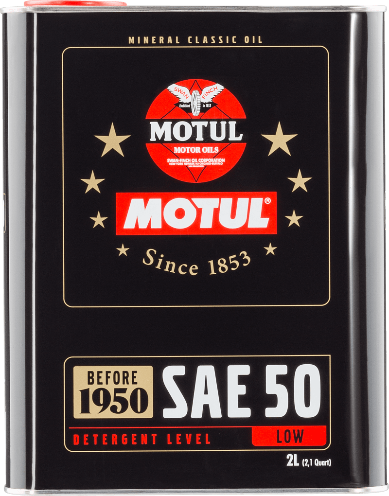 Motul 104510 Motul Classic SAE 50 Oil - 2L thumbnail 2