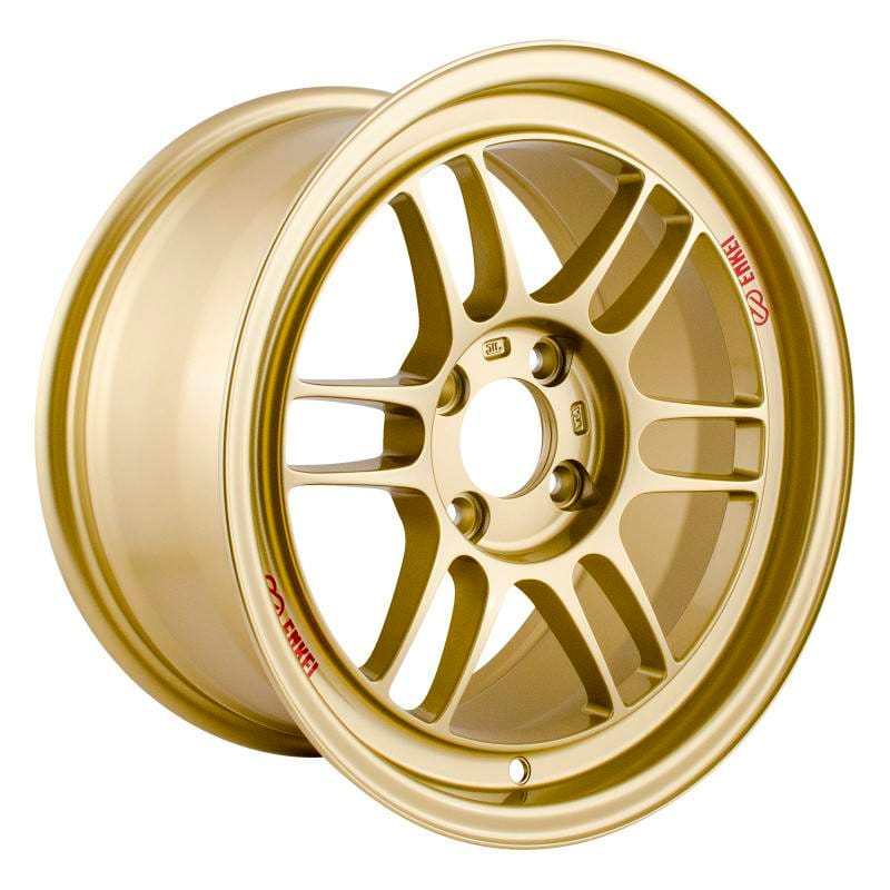 Enkei 3795804928GG Enkei RPF1 15x8 4x100 28mm Offset 75mm Bore Gold Wheel thumbnail 6