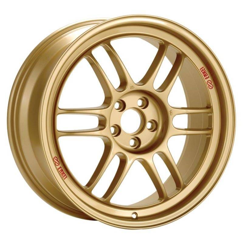 Enkei 3797806545GG Enkei RPF1 17x8 5x114.3 45mm Offset 73mm Bore Gold Wheel 05-07 STI/06-10 Civic Si thumbnail 2
