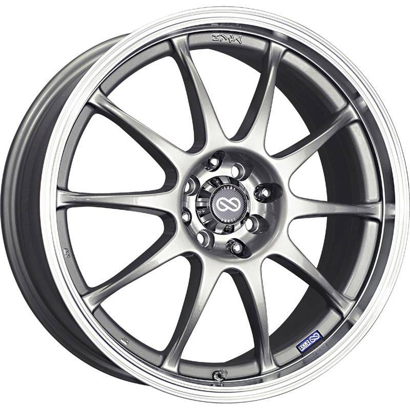 Enkei 409-770-12SP Enkei J10 17x7 5x100/114.3 38mm Offset Dia Silver w/ Machined Lip Wheel thumbnail 2