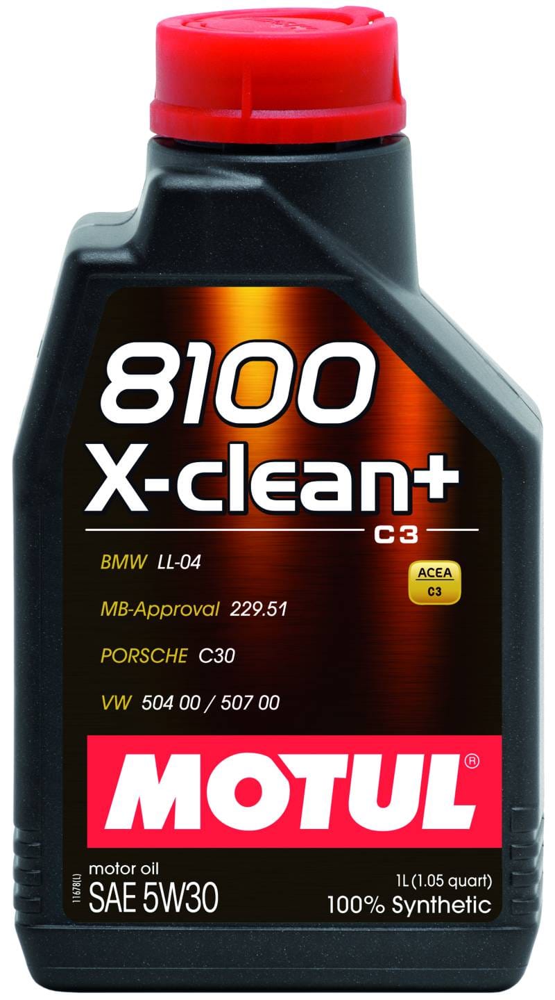 Motul 106376 Motul 1L Synthetic Engine Oil 8100 5W30 X-CLEAN - LL04- MB 229.51- 504.00-507.00 thumbnail 2