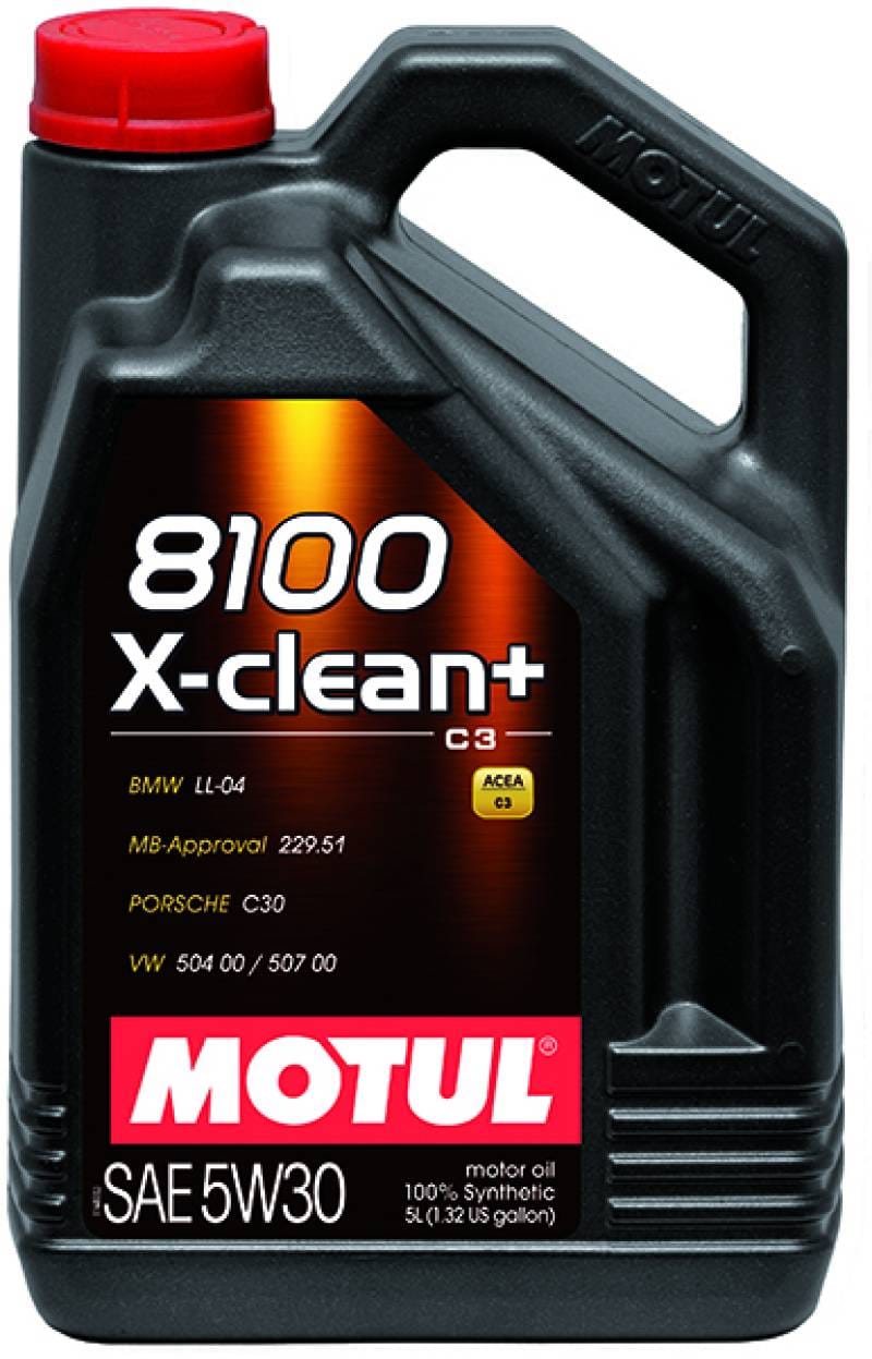 Motul 106377 Motul 5L Synthetic Engine Oil 8100 5W30 X-CLEAN Plus thumbnail 2