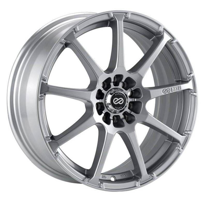 Enkei 441-780-2645SP Enkei EDR9 17x8 5x112/114.3 45mm Offset 72.6 Bore Dia Silver Wheel thumbnail 2